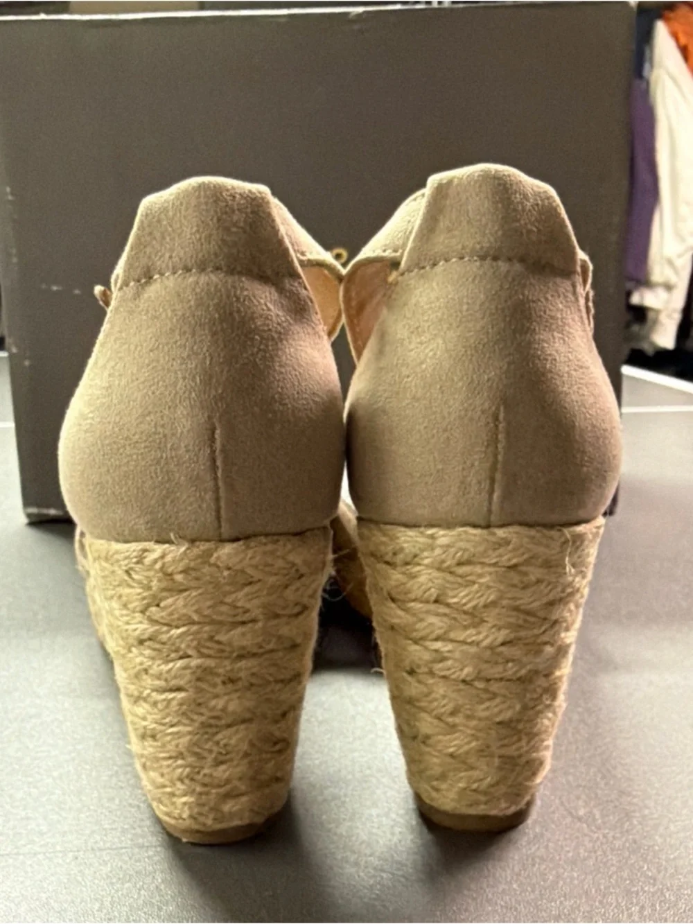 Style‎ & Co Women's Beige Seleeney Wedge Sandals Shoe Size 6M NWB